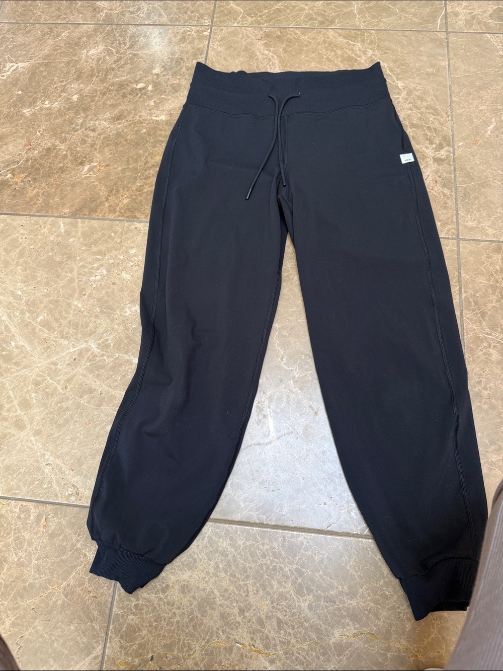 Woman’s Black Jogger Sweatpants with Drawstring